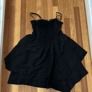 Elegant Black Layered Dress